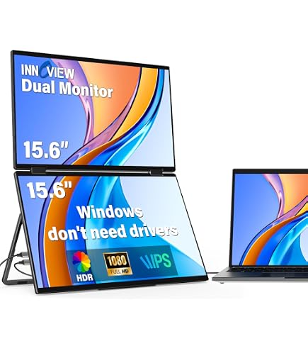InnoView Laptop Screen Extender 15.6'' 120% sRGB ΔE<2 Triple